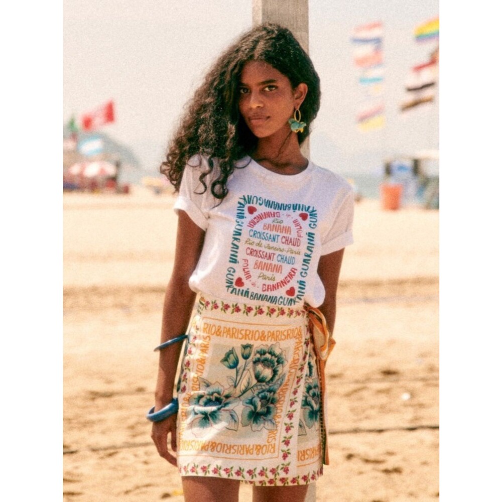 Lola Skirt Sezane X Farm Rio Wrap Skirt